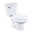 TBT-527-01 Christopher 2-Piece 1.6/1.0 GPF Dual Flush Elongated Toilet Without Toilet Seat, White