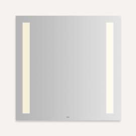 YM3030RCFPD3 Vitality 30-in x 30-in x 1-3/4-in Rectangle Lighted Mirror, Warm White