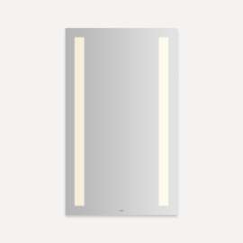 YM2440RCFPD3 Vitality 24-in x 40-in x 1-3/4-in Rectangle Lighted Mirror, Warm White