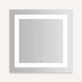 YM3030RIFPD4 Vitality 30-in x 30-in x 1-3/4-in Rectangle Lighted Mirror, Cool White