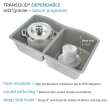 Aversa AUDE3219-17-KIT Aversa Radius All-In-One Undermount Kitchen Sink Kit