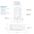 Brookfield Resin Stone 60-in Reversible Drain Drop-in or Undermount Tub and Faucet Kit