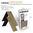 ACMF2-70 Foldable Compact Max 12-in x 96-in x 0.4-in 2-Pack Wall Panels, Light Oak