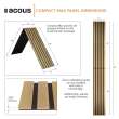 ACMF2-70 Foldable Compact Max 12-in x 96-in x 0.4-in 2-Pack Wall Panels, Light Oak