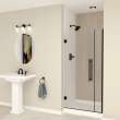 EHTB335277610C-BK-MB Elizabeth 33.5-in W x 76-in H Hinged Shower Door in Matte Black with Clear Glass