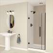 EHTB345287610C-T-MB Elizabeth 34.5-in W x 76-in H Hinged Shower Door in Matte Black with Clear Glass