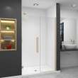 EHTB485247610C-T-CB Elizabeth 48.5-in W x 76-in H Hinged Shower Door in Champagne Bronze with Clear Glass