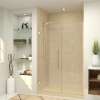 EHTB545307610C-BK-CB Elizabeth 54.5-in W x 76-in H Hinged Shower Door in Champagne Bronze with Clear Glass
