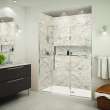 EHTF66247610C-T-PC Elizabeth 66-in W x 76-in H Hinged Shower Door in Polished Chrome with Clear Glass