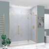 EHTF75277610C-BK-CB Elizabeth 75-in W x 76-in H Hinged Shower Door in Champagne Bronze with Clear Glass
