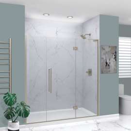 EHTF75277610C-T-M Elizabeth 75-in W x 76-in H Hinged Shower Door
