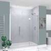 EHTF75277610C-T-PC Elizabeth 75-in W x 76-in H Hinged Shower Door in Polished Chrome with Clear Glass