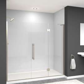 Elizabeth 78-in W x 76-in H Hinged Shower Door