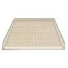 39.5 x 37.75 Solid Surface Barrier Free Shower Base with Collapsible Drain in Matrix Khaki