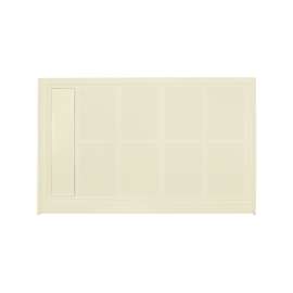 Linear FL6032L-32 60" x 32" Single Threshold Left Hand Concealed End Drain Shower Base In Cameo
