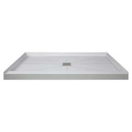 FL6034C-39 Linear Shower Base with Center Drain, Gray