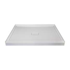 FLU3636C-31 Ultra Low Threshold 36-in x 36-in Single Shower Base With Center Drain in Grey