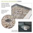 FPT6032C-PC 60-in x 32-in Pre-Tiled Shower Base with Center Drain in Pebble Creme