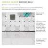 FPT6036C-SW 60-in x 36-in Pre-Tiled Shower Base with Center Drain in White Square