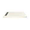 FSC6030L-02 60-in x 30-in Cast Solid Surface Shower Base With Left Hand Drain, Cameo