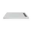 FSC6030R-87 60-in x 30-in Cast Solid Surface Shower Base With Right Hand Drain, Concrete