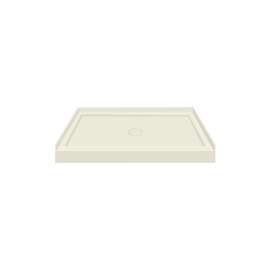 FSL3636C-02 36-in x 36-in Cast Solid Surface Low Profile Shower Base with Concealed Center Drain, Cameo 