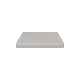 FSL3636C-87 36-in x 36-in Cast Solid Surface Low Profile Shower Base with Concealed Center Drain, Concrete 