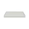 FSL4834R-87 48-in x 34-in Cast Solid Surface Low Profile Shower Base with Linear Concealed Right Hand Drain, Concrete 