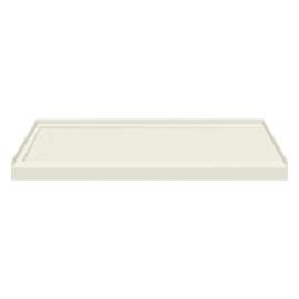 FSL6032L-02 60-in x 32-in Cast Solid Surface Low Profile Shower Base with Linear Concealed Left Hand Drain, Cameo 