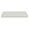 FSL6032L-87 60-in x 32-in Cast Solid Surface Low Profile Shower Base with Linear Concealed Left Hand Drain, Concrete 