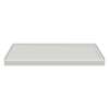 FSL6032R-87 60-in x 32-in Cast Solid Surface Low Profile Shower Base with Linear Concealed Right Hand Drain, Concrete 