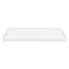 FSL6036L-01 60-in x 36-in Cast Solid Surface Low Profile Shower Base with Linear Concealed Left Hand Drain, White 