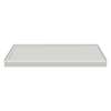FSL6036L-87 60-in x 36-in Cast Solid Surface Low Profile Shower Base with Linear Concealed Left Hand Drain, Concrete 