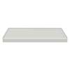 FSLB6032R-87 60-in x 32-in Cast Solid Surface Low Profile Tub Replacement Shower Base with Linear Concealed Right Hand Drain, Concrete 
