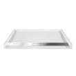 FTD6030-31 61.5-in x 31.5-in Trench Drain Shower Base, White