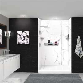 K-J30-SSC-M Jocelyn Grab Bar Shelf and Corner Shower Shelf Kit