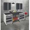 K-EWS-2422S-MB  24-in W x 22.1-in D x 35.2-in H Laundry Sink/Wash Stand All-in-One Kit, Matte Black