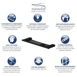 Maddox MSD16-BK Soap Dish, In Black