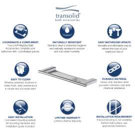 Maddox MSD16-PC Soap Dish, In Polished Chrome