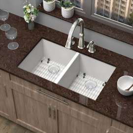 Radius RUDE3118-M 31-in x 18-in All-In-One Undermount Kitchen Sink Kit