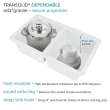 Radius RUDE3118-M 31-in x 18-in All-In-One Undermount Kitchen Sink Kit