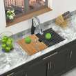 Radius RUSS3118-09-KIT Radius Radius All-In-One Undermount Kitchen Sink Kit
