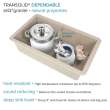 Radius RUSS3118-16-KIT Radius Radius All-In-One Undermount Kitchen Sink Kit