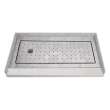 FPT6032L-SW 60-in x 32-in Pre-Tiled Shower Base with Left Hand Drain in White Square