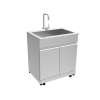 OSC3224 Outdoor Kitchen 32-in x 24-in x 51-in Single Sink Cabinet, Stainless Steel
