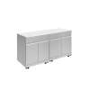 OUC6424 Outdoor Kitchen 64-in x 24-in x 37-in Double Utility Cabinet, Stainless Steel