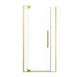 RDPD4276108C-CB Rynolds Duo 42-in x 76-in Pivot Shower Door With 5/16-in Clear Glass And Sabrina Double-Sided Handles, Champagne Bronze
