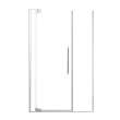 RDPD5476108C-BS Rynolds Duo 54-in x 76-in Pivot Shower Door With 5/16-in Clear Glass And Sabrina Double-Sided Handles, Brushed Stainless