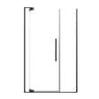 RDPD4876108C-MB Rynolds Duo 48-in x 76-in Pivot Shower Door With 5/16-in Clear Glass And Sabrina Double-Sided Handles, Matte Black
