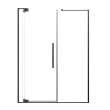 RDPD6676108C-MB Rynolds Duo 66-in x 76-in Pivot Shower Door With 5/16-in Clear Glass And Sabrina Double-Sided Handles, Matte Black